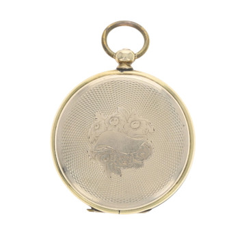 Gold Filled Daguerreotype Hunter Pocket Watch Case Locket Pendant - Antique