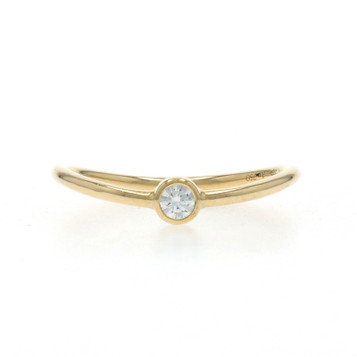 Tiffany & Co. Elsa Peretti Diamond Ring - Yellow Gold 18k Round Solitaire