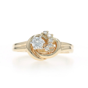 Yellow Gold Diamond Ring - 14k Round Brilliant .25ctw