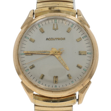 Bulova Accutron Men's Watch - Gold Filled Stainless Steel Quartz