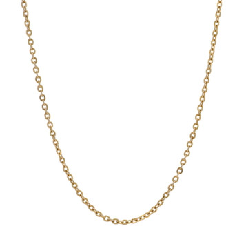 Yellow Gold Cable Chain Necklace 15 1/4" - 10k