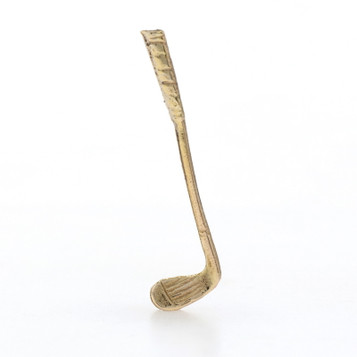 Yellow Gold Golf Club Men's Lapel Pin - 14k Sports