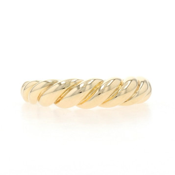 David Yurman Sculpted Cable Dome Band - Yellow Gold 18k SZ 7 Ring