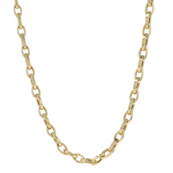 Roberto Coin Almond Link Necklace 22" - Yellow Gold 18k Chain