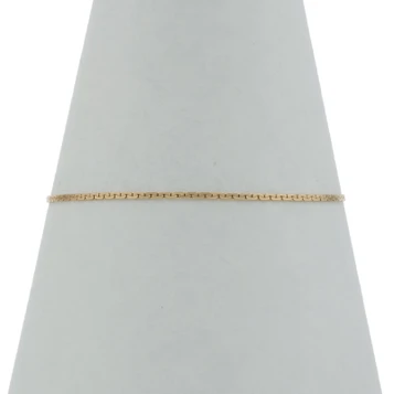 Yellow Gold C-Link Chain Bracelet 7" - 14k