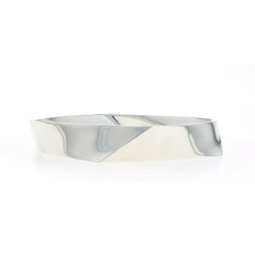 Frank Gehry Tiffany & Co. Torque Bangle Bracelet 7 1/2" - Sterling 925 Square