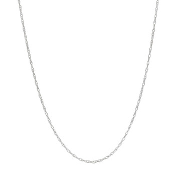 White Gold Prince of Wales Chain Necklace 18" - 14k