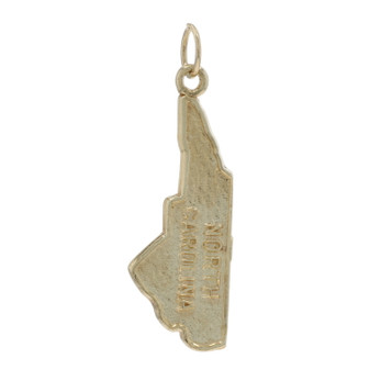 Yellow Gold North Carolina Charm - 10k State Souvenir