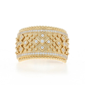 Doves by Doron Paloma Diamond Cocktail Band - Yellow Gold 18k Rd .33ctw Ring