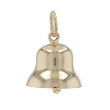 Yellow Gold Bell Charm - 14k Music Instrument