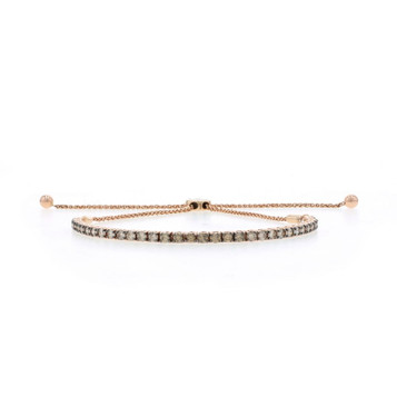 Le Vian Desert Diamond Bolo Diamond Bracelet - Rose Gold 14k Round Brilliant