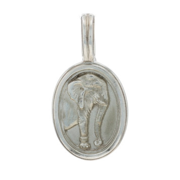 Slane & Slane Elephant Enhancer Pendant - Sterling Silver 925 Standing Pachyderm