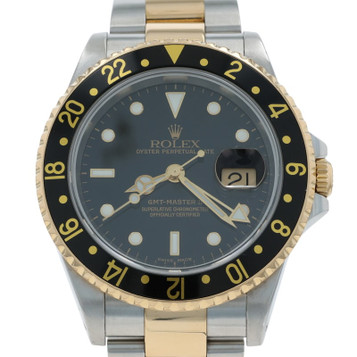 Rolex GMT-Master II Men's Watch 16713LN Stainless Steel YellowGold 18k Automatic