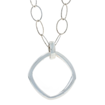 Simon Sebbag Geometric Pendant Necklace 36 1/4" - Sterling Silver 925