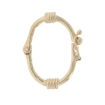 Yellow Gold Pearl Shortener Clasp - 14k