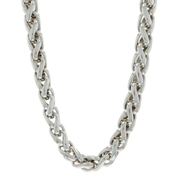 David Yurman 8mm Wheat Necklace 16 1/2" - Sterling Silver 925 Yellow Gold 14k