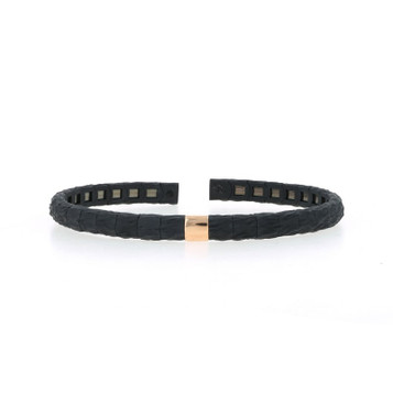 Titanium Cuff Bracelet 7" - 18k Rose Gold