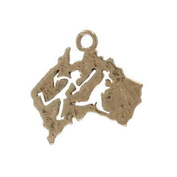 Yellow Gold Australia Charm - 9k Kangaroo