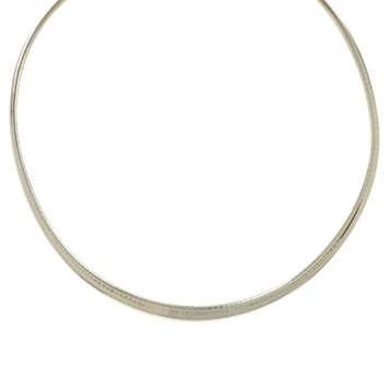 Yellow Gold Omega Chain Necklace 18" - 14k