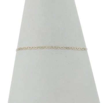 White Gold Mariner Chain Bracelet 7 1/4" - 10k Anchor