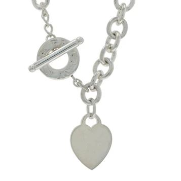 Tiffany & Co. Return to Tiffany Toggle Heart Tag Necklace 16" - Sterling 925