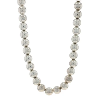 Tiffany & Co. HardWear 10mm Ball Necklace 18" - Sterling Silver 925 Beaded