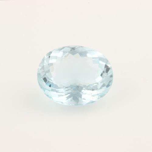 3.57ct Loose Aquamarine Gemstone - Oval Light Blue Genuine Wilson Jewelry