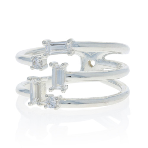 Pandora Shards of Sparkle Ring 925 Open Ice Cube NEW