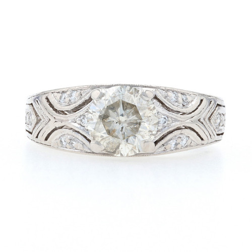 Platinum Diamond Ring - 900 Round Brilliant Cut 1.65ctw - Wilson ...