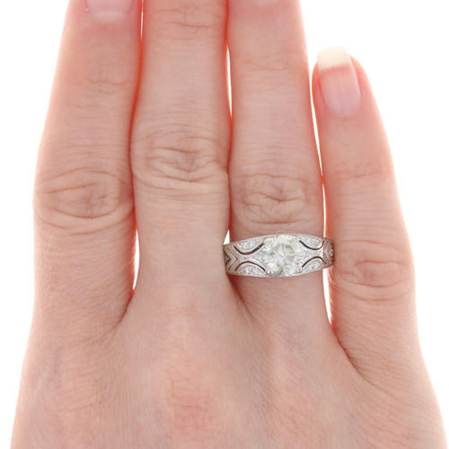 Platinum Diamond Ring - 900 Round Brilliant Cut 1.65ctw - Wilson ...