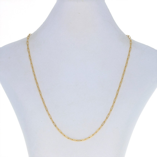 14KT Concave Anchor Chain Necklace - Gold & Diamond Source – GDS