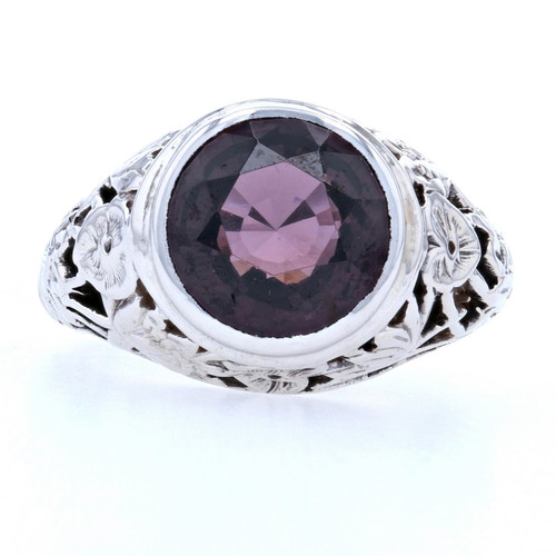 Oval Cut Purple Amethyst Cocktail Ring | Amethyst cocktail ring, Gemstone  rings vintage, Purple amethyst