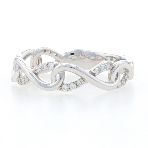 Mom Infinity Ring 1/20 ct tw Diamonds Sterling Silver | Kay