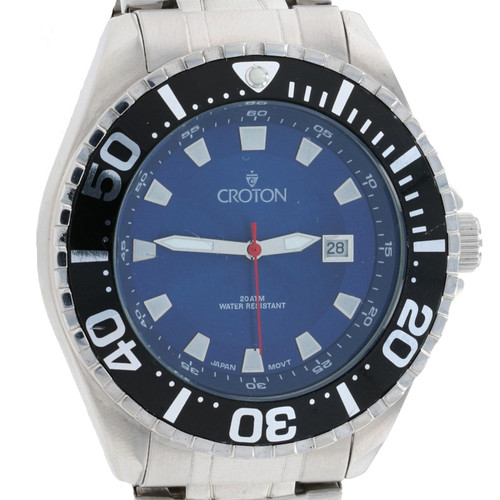 MILLENIUM Croton Men's Swiss Quartz Stainless Steel & Ceramic 