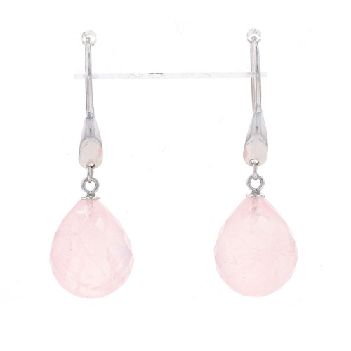 Rose Quartz Earrings, Pink Teardrop Earrings, Blush Pink Earrings, Small Dangle  Earrings, Rose Quartz Gold Jewelry, Gift for Mom, Girlfriend - Etsy