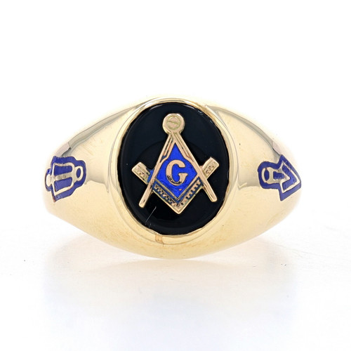 master mason hand engraved gold signet ring | Freemason ring, Mens rings  fashion, Rings for men