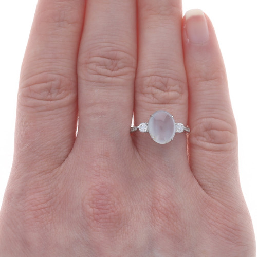 Martine Moonstone Ring – Celtic Crystal Design Jewelry