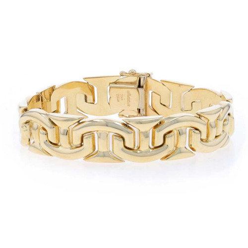 Italian Gold 14K Fancy Mariner Link Bracelet - ShopStyle Jewelry