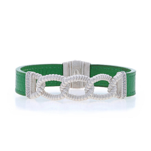 Judith Ripka Verona Curb Link CZ Bracelet 7 1/4