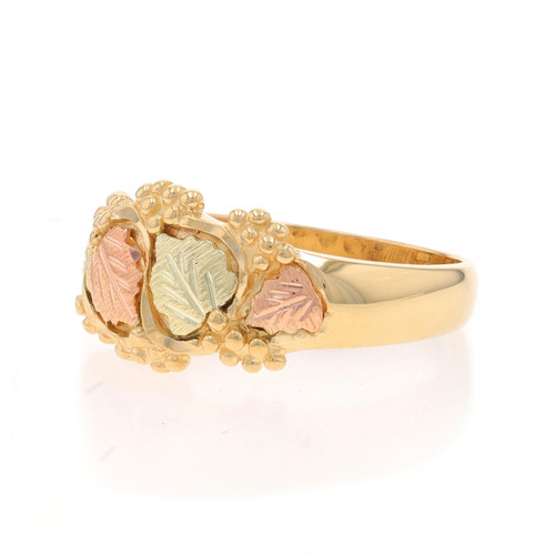 South Dakota Gold Co. Men's Ring - Yellow Gold 10k Grape