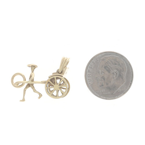 Yellow Gold Rickshaw Charm - 14k Transportation Moves - Wilson Brothers ...