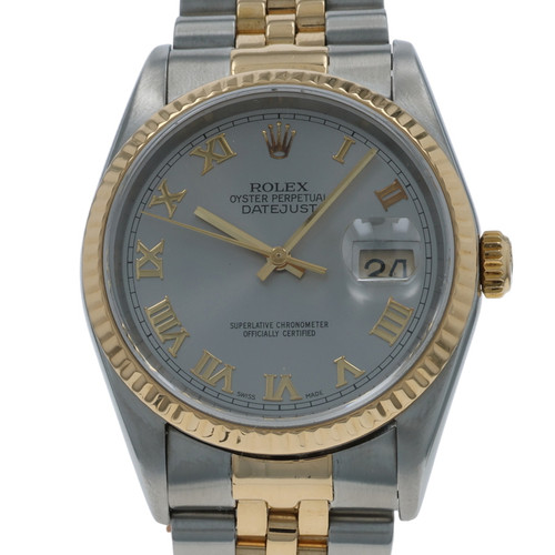 Rolex Datejust Men's Watch - Stainless Steel Yellow Gold 18k