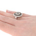 NEW .63ctw Round Cut Diamond Ring - Sterling Silver Cluster Halo Size 6 3/4 NEW .63ctw Round Cut Diamond Ring - Sterling Silver Cluster Halo Size 6 3/4