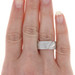 New Bastian Inverun Folded Band Ring - Sterling Silver Diamonds New Bastian Inverun Folded Band Ring - Sterling Silver Diamonds