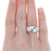New Bastian Inverun Ring - Brushed Sterling Silver Diamond 7.75 Band New Bastian Inverun Ring - Brushed Sterling Silver Diamond 7.75 Band
