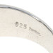New Bastian Inverun Ring - Brushed Sterling Silver Diamond 7.75 Band New Bastian Inverun Ring - Brushed Sterling Silver Diamond 7.75 Band