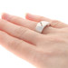 New Bastian Inverun Sterling Silver Diamond Ring Ladies Modern Gift 7 3/4 New Bastian Inverun Sterling Silver Diamond Ring Ladies Modern Gift 7 3/4