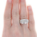 New Bastian Inverun Diamond Dust Ring - Satin Brushed Sterling Silver 7.75 Band New Bastian Inverun Diamond Dust Ring - Satin Brushed Sterling Silver 7.75 Band
