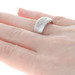 New Bastian Inverun Diamond Dust Ring - Satin Brushed Sterling Silver 7.75 Band New Bastian Inverun Diamond Dust Ring - Satin Brushed Sterling Silver 7.75 Band