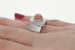 New Bastian Inverun Moonstone Statement Ring Brushed Sterling Silver 7.5 Orange New Bastian Inverun Moonstone Statement Ring Brushed Sterling Silver 7.5 Orange